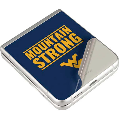West Virginia University Yellow Galaxy Z Flip3 5G Skin
